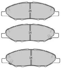 Комплект тормозных колодок (FREMAX: FBP-1884)