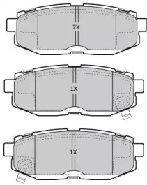 Комплект тормозных колодок (FREMAX: FBP-1886)