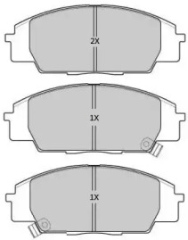 Комплект тормозных колодок (FREMAX: FBP-1900)