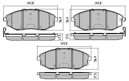 Комплект тормозных колодок (FREMAX: FBP-1903)