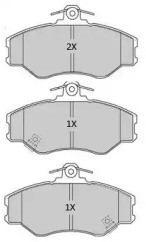 Комплект тормозных колодок (FREMAX: FBP-1908)