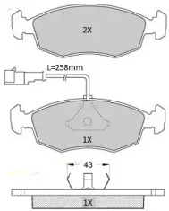 Комплект тормозных колодок (FREMAX: FBP-1920)