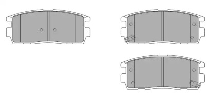 Комплект тормозных колодок (FREMAX: FBP-1502)