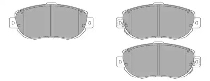 Комплект тормозных колодок (FREMAX: FBP-1597)