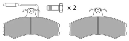 Комплект тормозных колодок (FREMAX: FBP-0329)