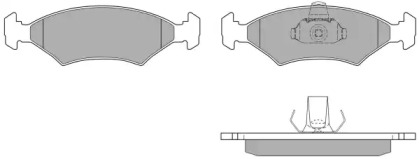 Комплект тормозных колодок (FREMAX: FBP-0351)