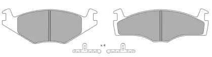 Комплект тормозных колодок (FREMAX: FBP-0461-01)