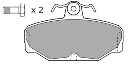 Комплект тормозных колодок (FREMAX: FBP-0526-01)