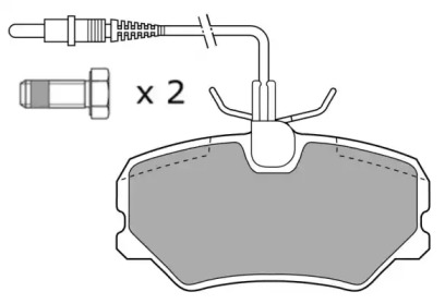 Комплект тормозных колодок (FREMAX: FBP-0573-01)