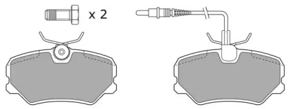 Комплект тормозных колодок (FREMAX: FBP-0573)