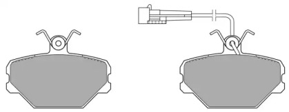 Комплект тормозных колодок (FREMAX: FBP-0596-01)