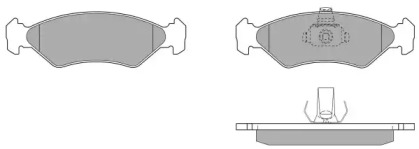 Комплект тормозных колодок (FREMAX: FBP-0681-01)