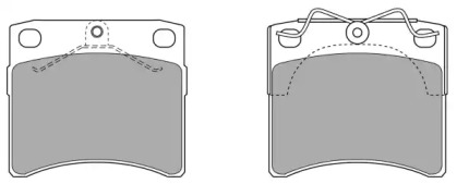 Комплект тормозных колодок (FREMAX: FBP-0842)