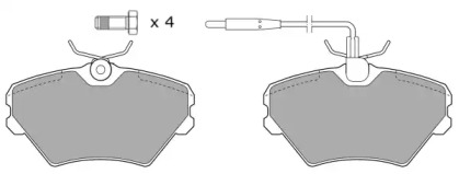 Комплект тормозных колодок (FREMAX: FBP-1515)