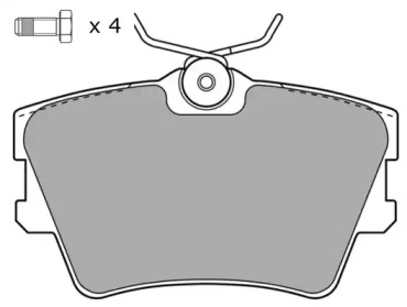 Комплект тормозных колодок (FREMAX: FBP-1043)