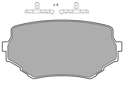 Комплект тормозных колодок (FREMAX: FBP-1046)