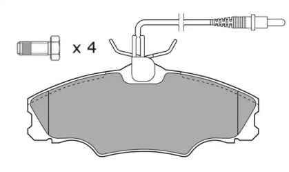 Комплект тормозных колодок (FREMAX: FBP-1049)