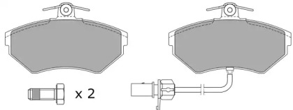 Комплект тормозных колодок (FREMAX: FBP-1050-01)