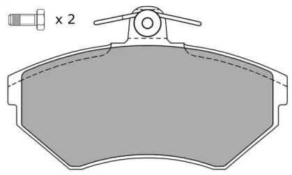 Комплект тормозных колодок (FREMAX: FBP-1050)