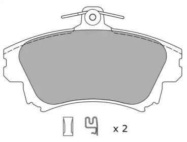 Комплект тормозных колодок (FREMAX: FBP-1062)