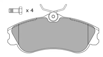 Комплект тормозных колодок (FREMAX: FBP-1068-01)