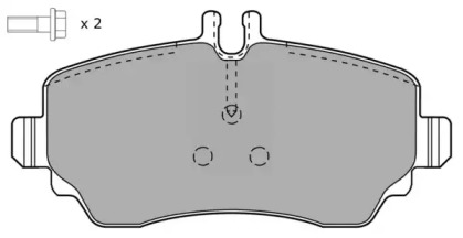 Комплект тормозных колодок (FREMAX: FBP-1080-01)