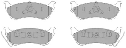Комплект тормозных колодок (FREMAX: FBP-1119)