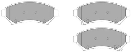 Комплект тормозных колодок (FREMAX: FBP-1122)