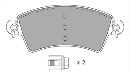 Комплект тормозных колодок (FREMAX: FBP-1169)