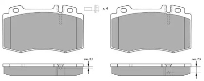 Комплект тормозных колодок (FREMAX: FBP-1299-01)