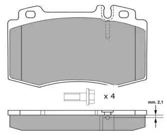 Комплект тормозных колодок (FREMAX: FBP-1299)