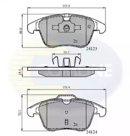 Комплект тормозных колодок (COMLINE: CBP01591)