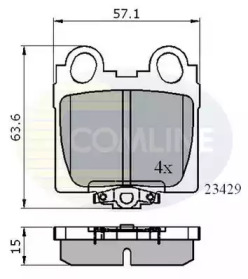 Комплект тормозных колодок (COMLINE: CBP3836)