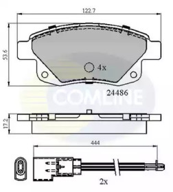 Комплект тормозных колодок (COMLINE: CBP21554)