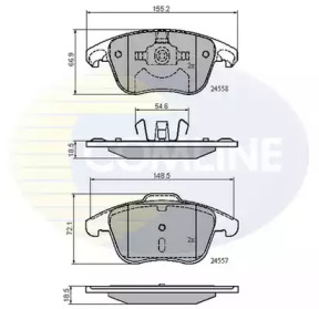 Комплект тормозных колодок (COMLINE: CBP01720)