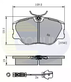 Комплект тормозных колодок (COMLINE: CBP2360)