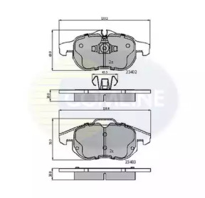 Комплект тормозных колодок (COMLINE: CBP01137)