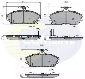 Комплект тормозных колодок (COMLINE: CBP3232)