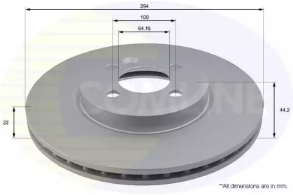 Тормозной диск (COMLINE: ADC1767V)