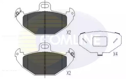 Комплект тормозных колодок (COMLINE: CBP01020)