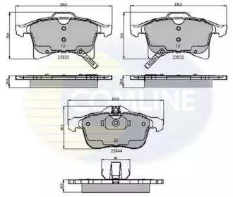 Комплект тормозных колодок (COMLINE: CBP31307)