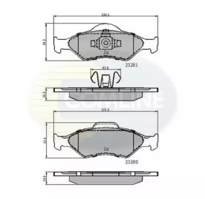 Комплект тормозных колодок (COMLINE: CBP0899)