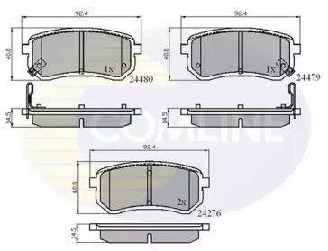 Комплект тормозных колодок (COMLINE: CBP31320)