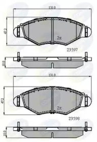 Комплект тормозных колодок (COMLINE: CBP01131)