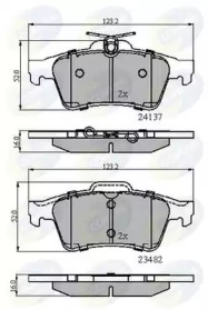 Комплект тормозных колодок (COMLINE: CBP01599)