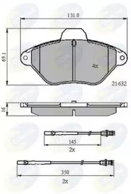 Комплект тормозных колодок (COMLINE: CBP21079)