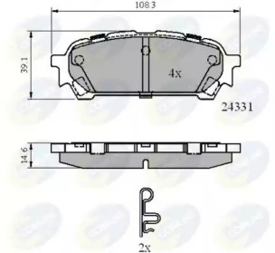 Комплект тормозных колодок (COMLINE: CBP31775)