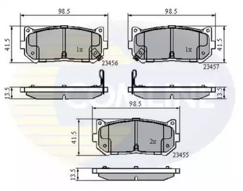 Комплект тормозных колодок (COMLINE: CBP3906)