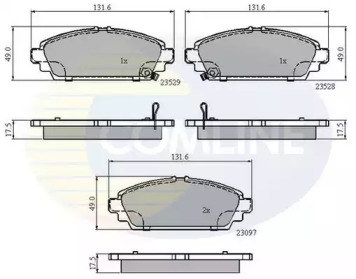 Комплект тормозных колодок (COMLINE: CBP3943)