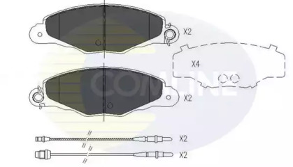 Комплект тормозных колодок (COMLINE: CBP01526)